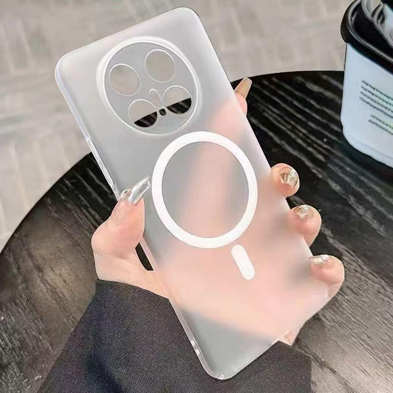 Applicable to Honor Magic8 mobile phone case 400Pro ice mist magnetic suction Power ultra-thin skin-friendly feel anti-drop and simple