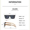 Fashion Square Sunglasses Men Driving Sports  Sun Glasses Women Big Frame Sunglasses For Female Eyewear Anti Reflective Uv400