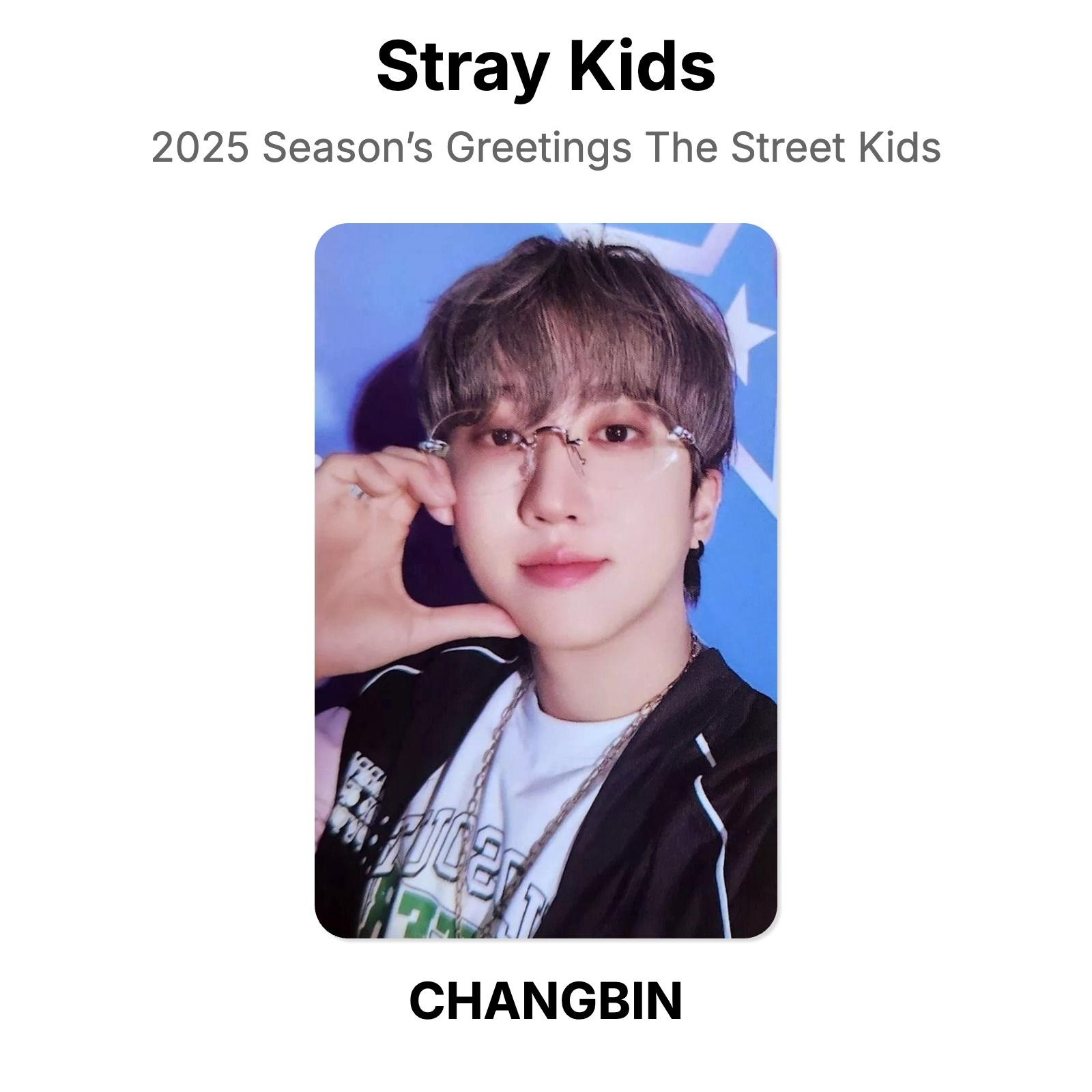 Stray Kids 2025 Season’s Greetings The Street Kids Official Photocard CHANGBIN