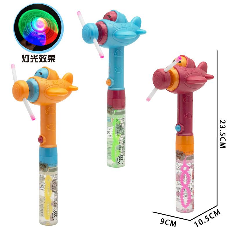 

Электрический самолет светящееся колесо игрушка выдувание пузырей палочка смешанные волосы детский парк