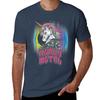 Funny Heavy Metal Unicorn Design T-Shirt Blacks Oversized Graphic Tee Men's Cotton T-shirt