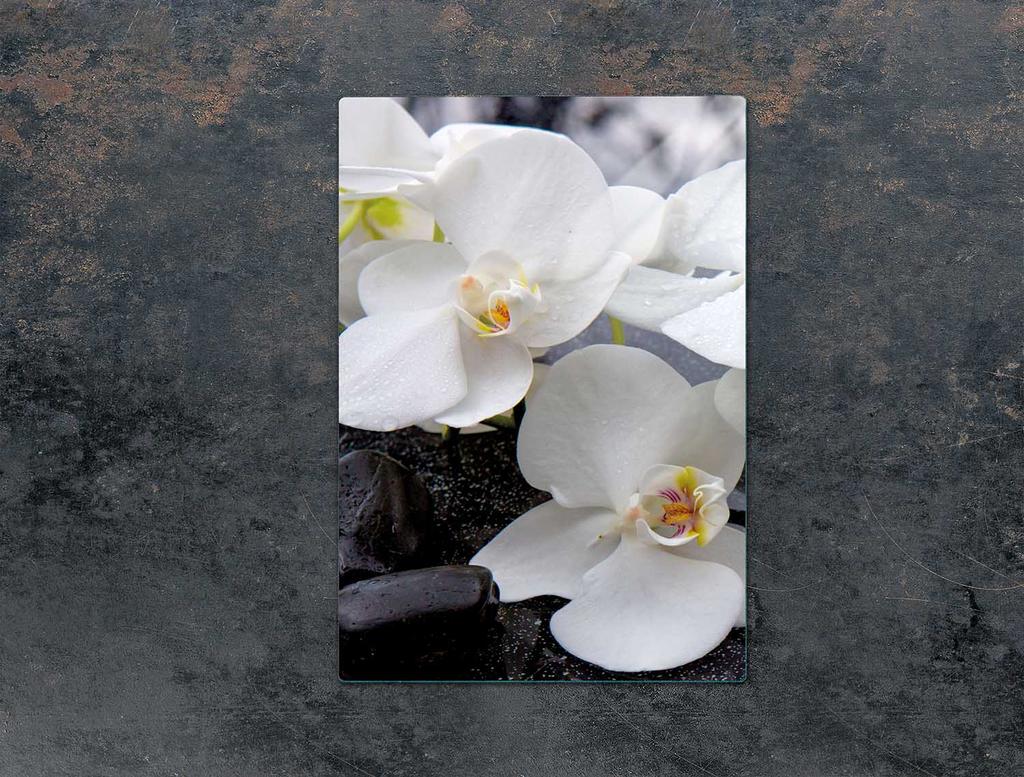 SZKLANA DESKA DO KROJENIA 35x52 ORCHIDEA