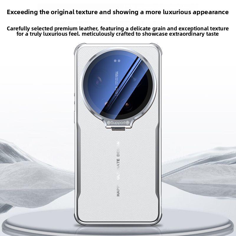 Für Xiaomi 17 Ultra Leica Edition Hülle Ultradünn Hautfreundlich Veganes Leder Objektivhalterung PC-Abdeckung für XiaoMi 17 Ultra Funda