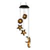 Solar Wind Chime Light, Star Sun Moon Wind Chime Solar Light, Outdoor Hanging Wind Chime, Solar Powered Garden Light for Patio Balcony Porch Terrace