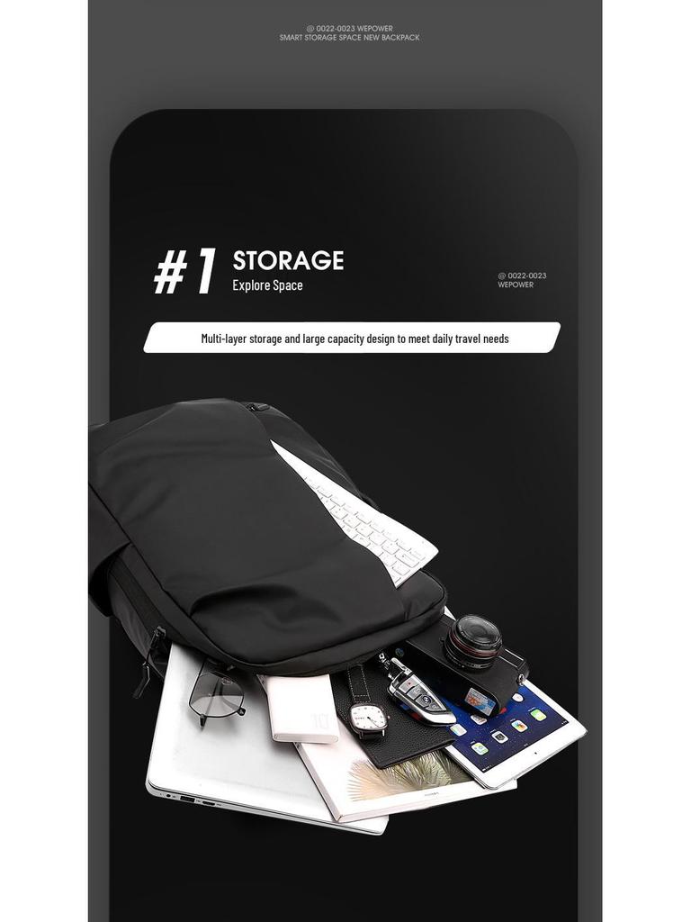 Unisex Large Capacity Fashion Backpack: Trendy, Waterproof, High-End Commuter and Travel Bag with Laptop Compartment