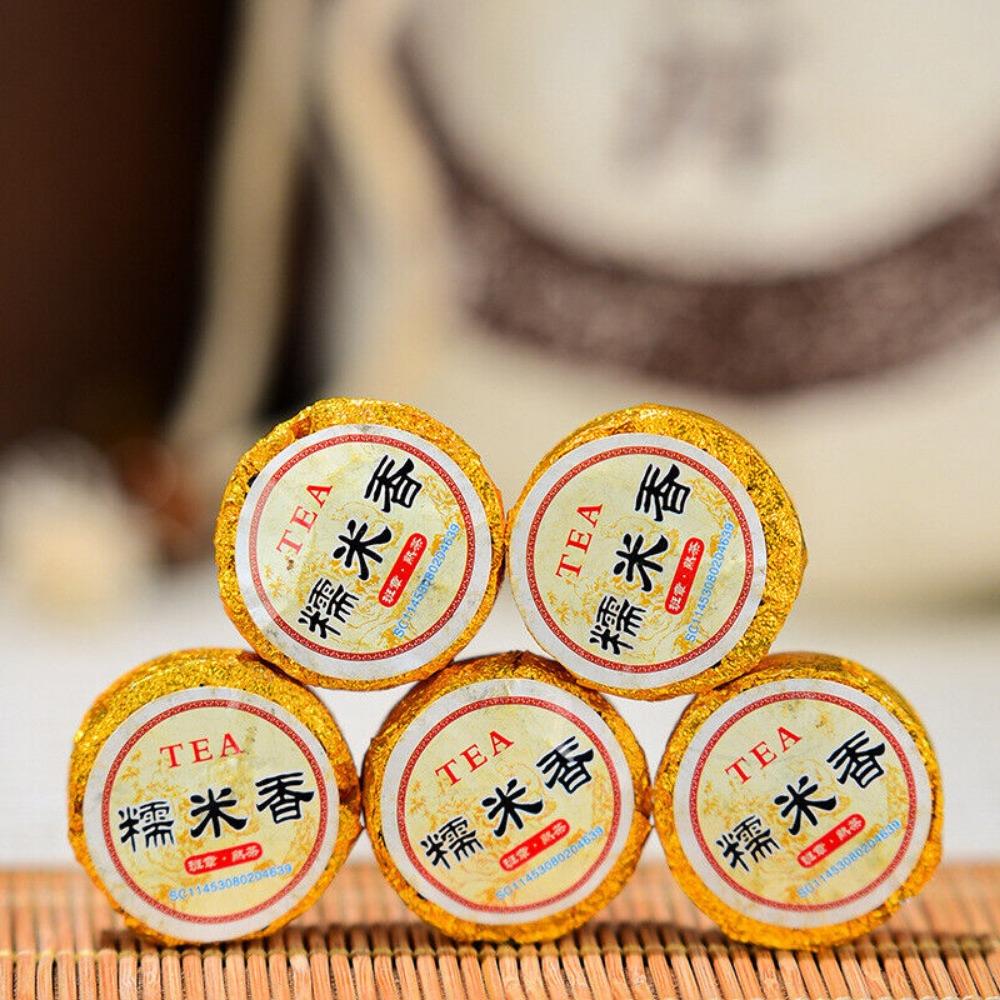 Glutinous Rice Fragrance Pu'er Tea Yunnan Pu'er Ripe Tea Small Tea Cake