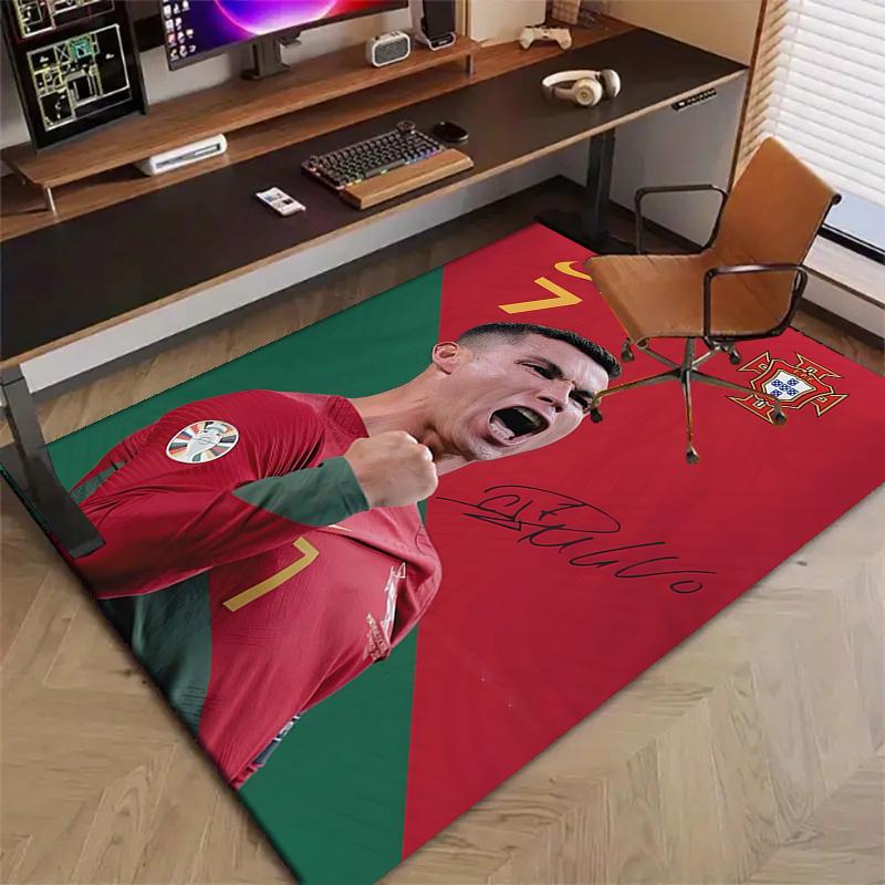 1pc Number 7 Soccer Design Printed Area Rug Carpet for Bedroom Living Room Home Decor Rugs Mat Non Slip Mat Rug for Bedside