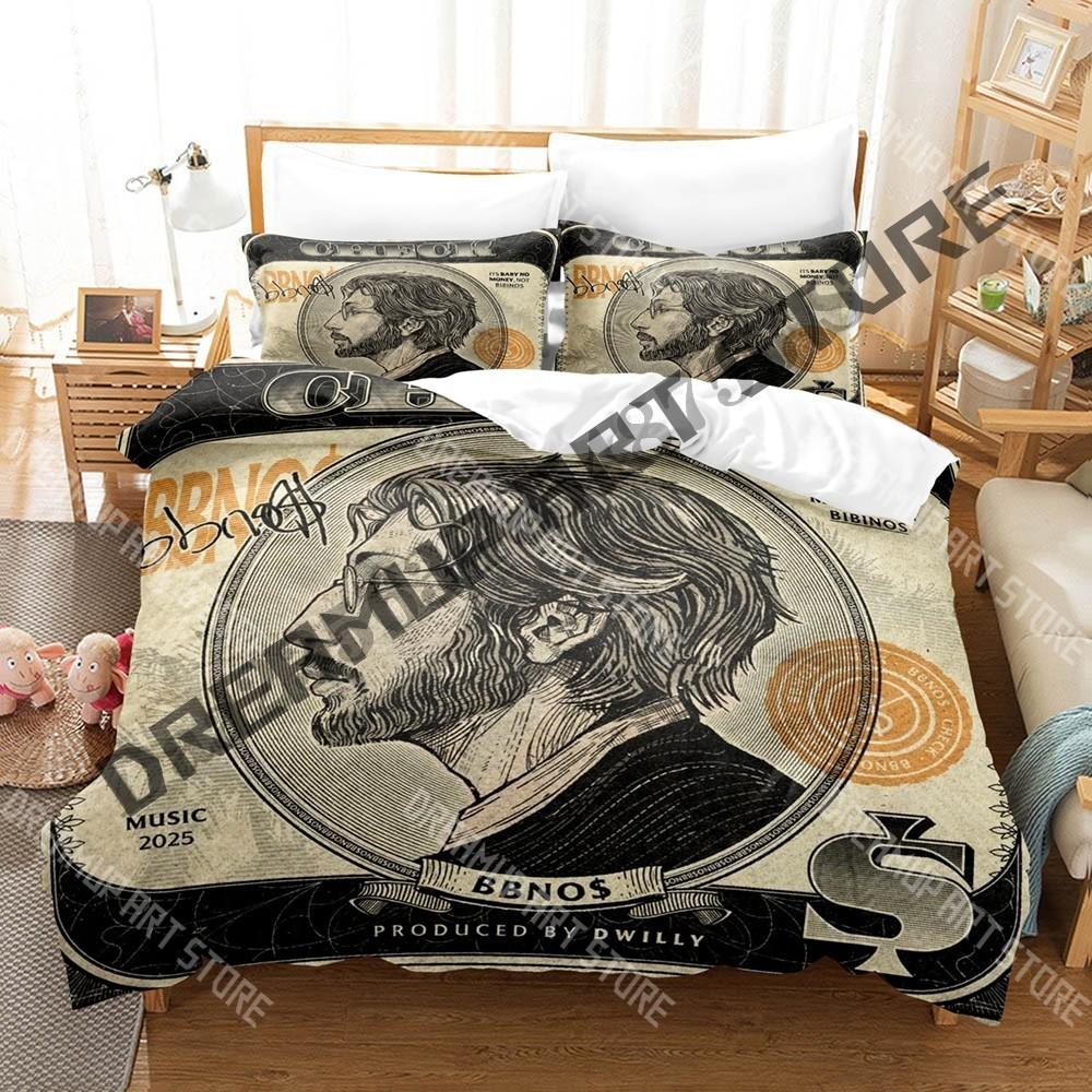 3D Printed bbno Singer Check Bedding Set for Boys Girls Duvet Cover Pillowcase Included Twin Queen King Full Single Double Sizes