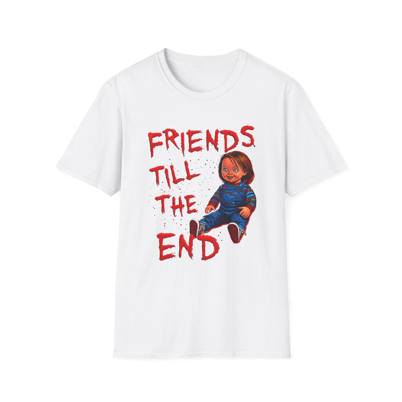 Men s and Women s T-shirts Chucky Friends Till The End Unisex T-Shirt, Horror Movie Tee, Child s Play L