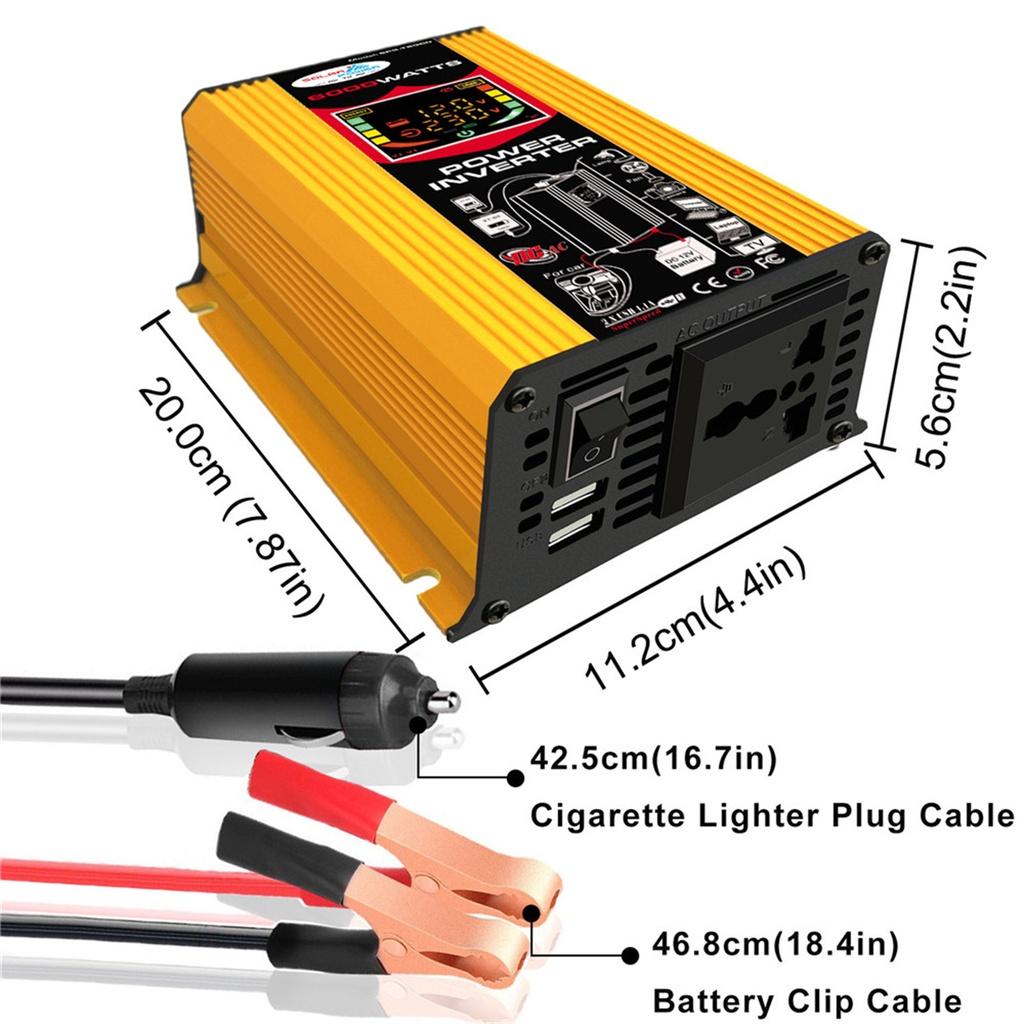 220V/6000W Inverter Solar Panel Solar Power System Battery Charger Complete Controller Home Grid Camp Phone