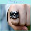 316l New Mens Stainlesssteel 2022 Rings Retro Motorcyclist Skull Ring For Teens Gothic Punk Jewelry Gift Free Shipping