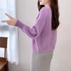 Lazy Style V-Neck Knit Cardigan: Loose-Fit, Long-Sleeve, Single-Breasted Sweater for Spring and Autumn
