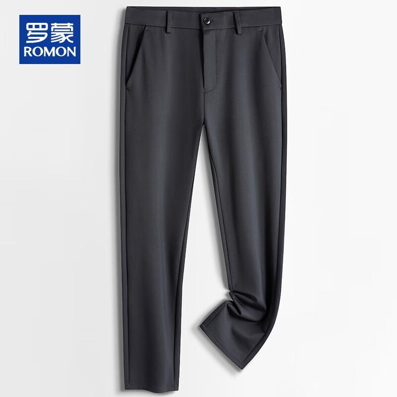ROMON Men's Straight-Leg Casual Business Pants