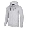 Kelme Zip-Up Hoodie, Soccer Training Jacket, Fitness Sweatshirt, Casual (Gray, Size S)