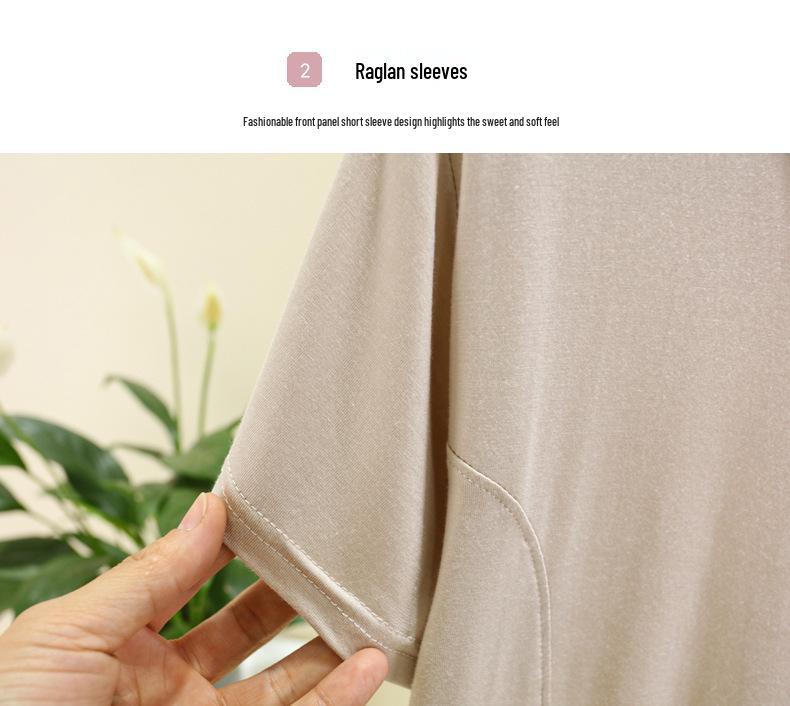 Women's Short Sleeve Modal T-Shirt - Fashionable, Versatile, Slimming Summer Blouse