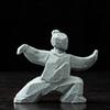 1Pcs Landscape Decoration Crafts New Chinese Martial Arts Figure Kung Fu Home Desktop Tea Table Creative Ornaments