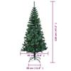 Artificial Christmas Tree with Iridescent Tips Green 120 Cm PVC
