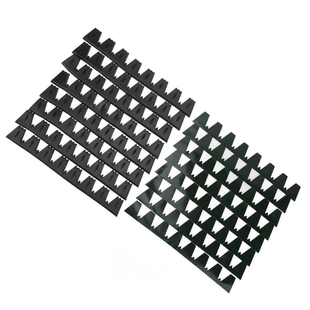 8PCs Front Bumper Scrape Guard Front Bumper Protector Anti Scratch Universal Fit for Cars Black