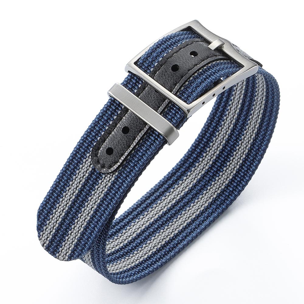 Premium Ribbed Watch Band Nylon 20mm 22mm Watch Strap for Omega Military Sports Watchband ArmyGreen Black Blue Wristband for Men