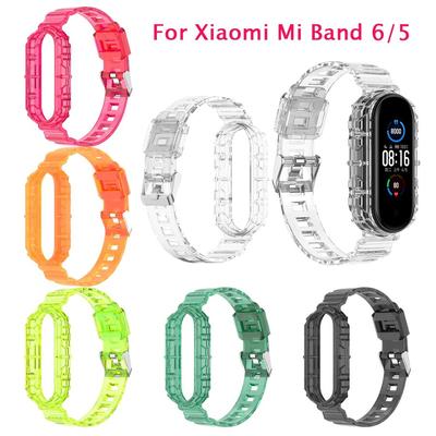 Transparent Strap For Xiaomi Mi Band 7 6 5 4 3 NFC Wristband Bracelet Replacement For Xiaomi Band 6 5 Wrist Strap For MiBand 6 5 4 3