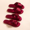 Open Toe Slides House Sandals for Women&Men Summer Satin Slip on Flat Sandals Indoor Outdoor Beach Shoes for Couple Dress Shoes Bedroom Slippers