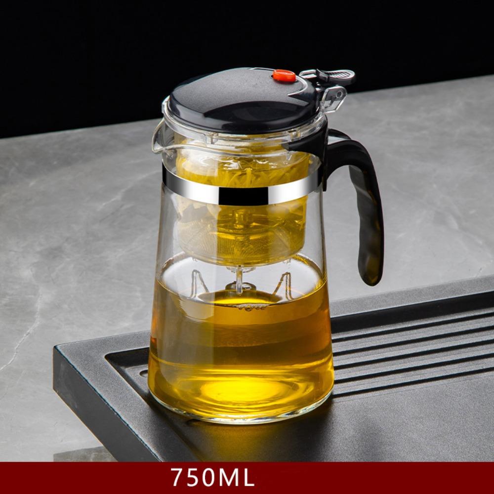 With ABS Handle Glass Teapot Heat-resistant Filter Tea Cup Durable Separation Bubble Teapot