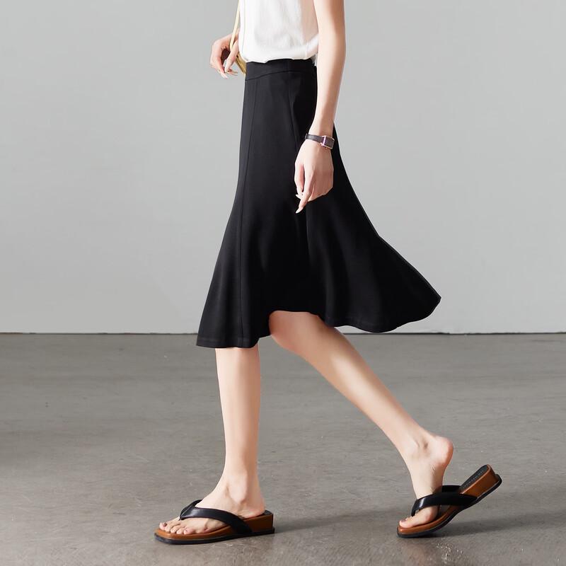 SOFSIL Women's Hepburn Style A-Line Midi Skirt