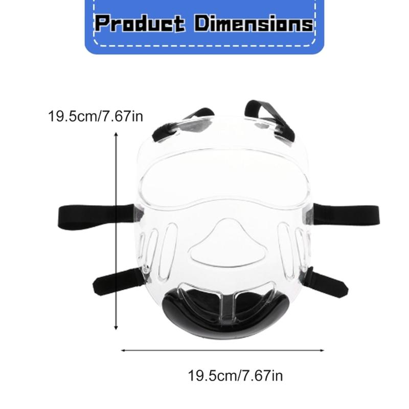 Taekwondo Protection Protective Mask Detachable Helmets Cover Head Protector Taekwondo Face Shield for Boxing Training