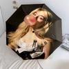 Sabrina Carpenter pattern, automatic folding umbrella, portable and foldable design, 8 ribs, a Christmas or birthday gift.