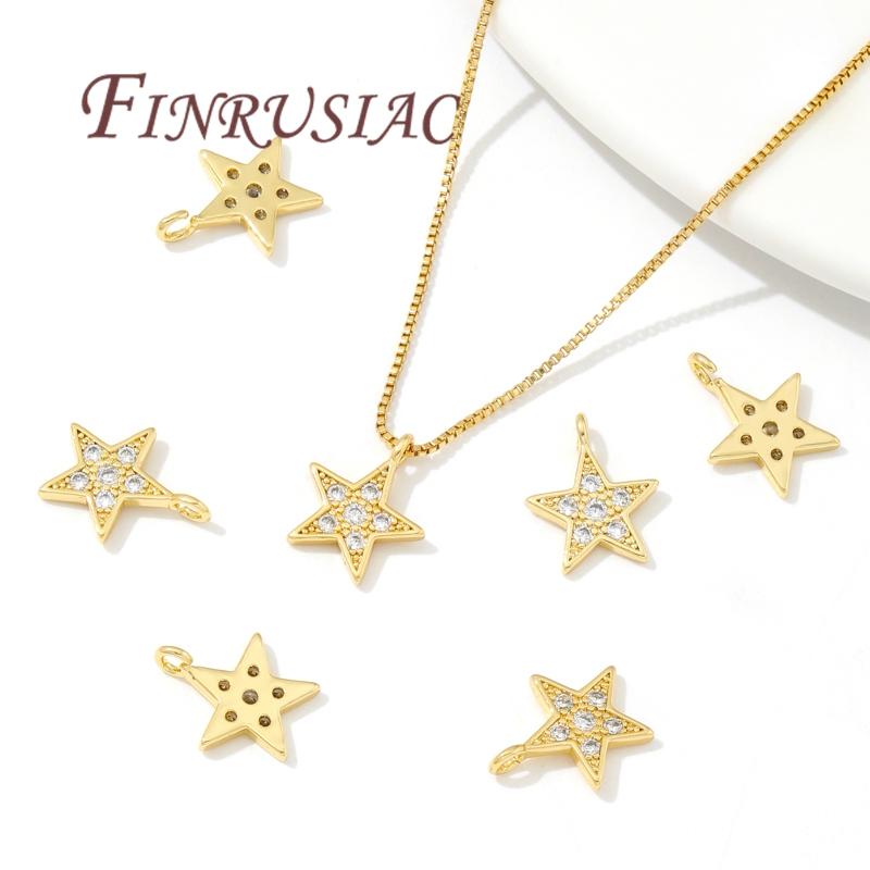 18K Vergoldete Sonne/Sterne Anhänger Charms Für Schmuck, DIY Ohrringe Herstellung Zubehör, Anhänger Halsketten Zubehör