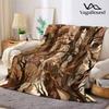Tree Camo Flannel Blanket Warm Soft Halloween Christmas Decorative Couch Warm Cozy All-Season Gift