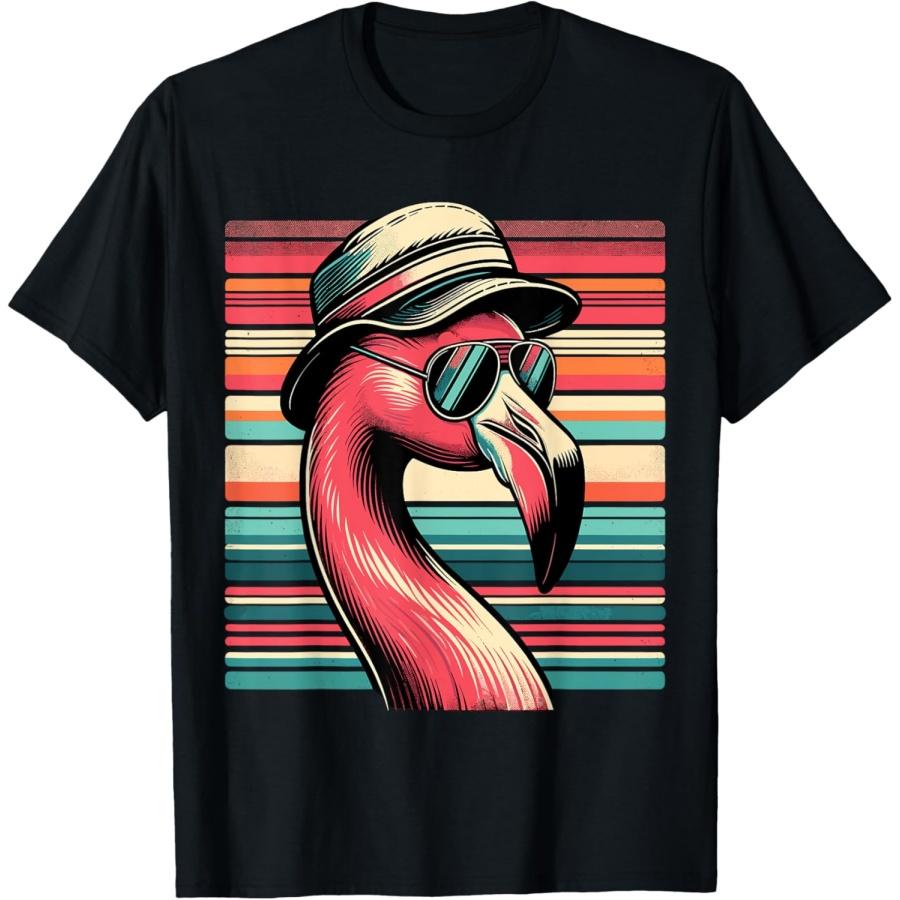 Flamingo in Sunglasses Flamingo T-Shirt S