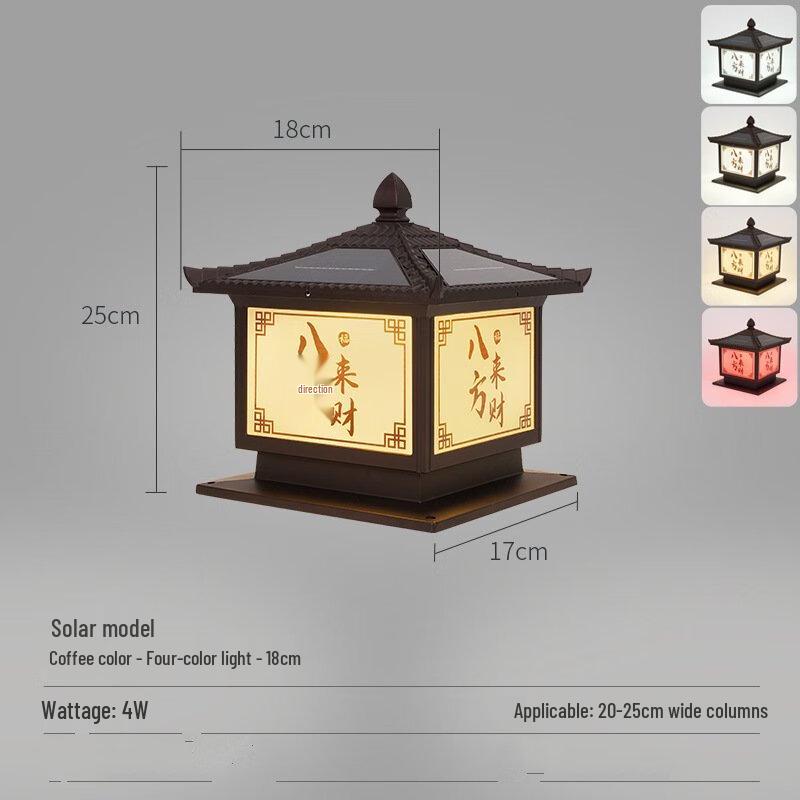 UOSU Outdoor Solar Post Cap Light