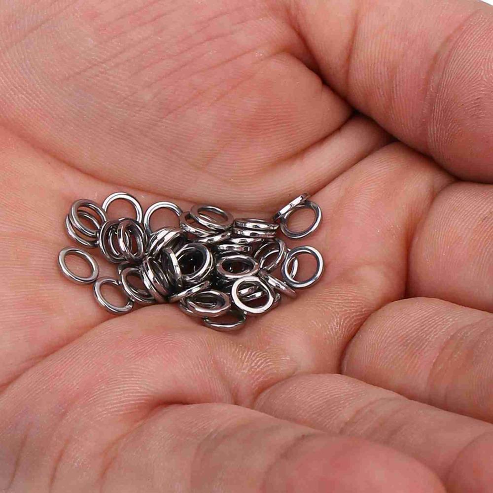 High Strength Fishing Split Rings Stainless Steel Fishing Rings  Freshwater Angling