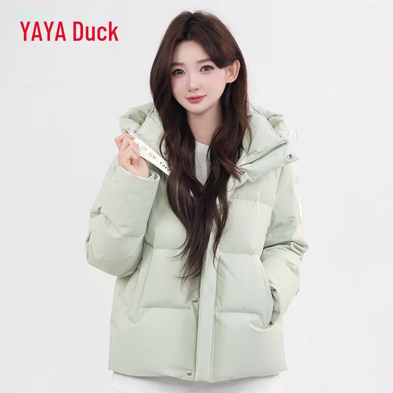 YAYA Women's Hooded Short Puffer Down Jacket