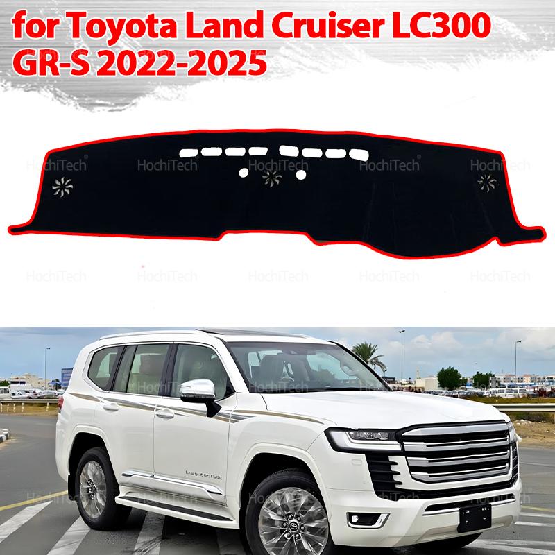 Dashboard Cover Dash Mat for Toyota Land Cruiser 300 LC300 ZX VX GR-S -2025 Pad Sunshade Cushion Sunshield Nonslip Anti-UV