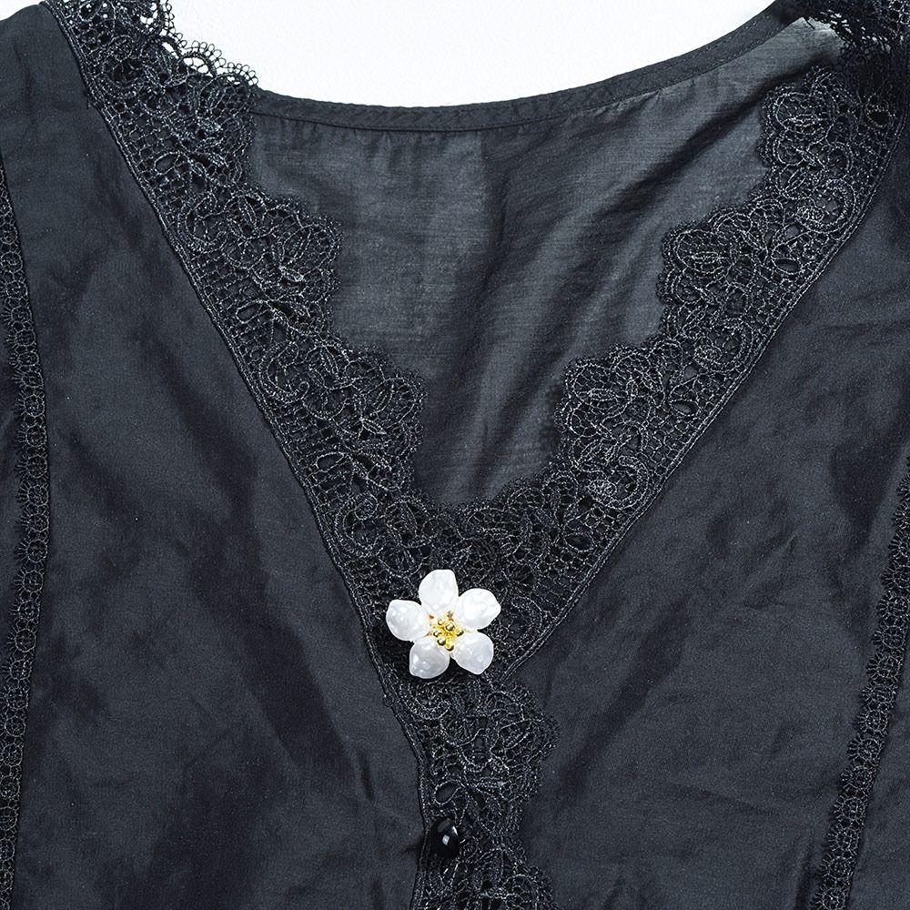 Legierung Strass Knopfabdeckung DIY Zubehör Blume Manschettenknöpfe für Hemd Kleid Dekoration