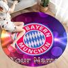 FC Bayern Munchen Custom Name Round Area Rug,Carpet Rug for Living Room Bedroom Sofa Playroom Decor,Non-slip Floor Mat
