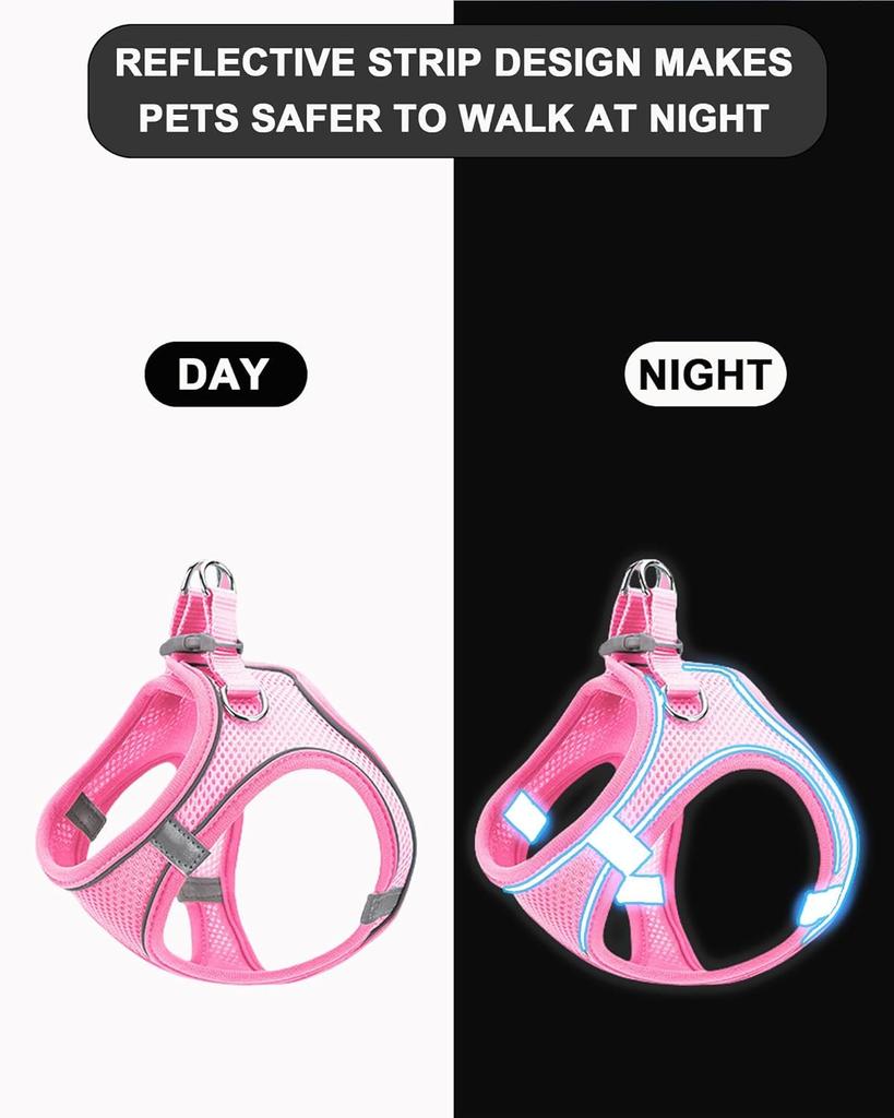 Soft mesh dog chest strap suitable for training walks adjustable dog vest suitable for small and medium-sized dogs and cats