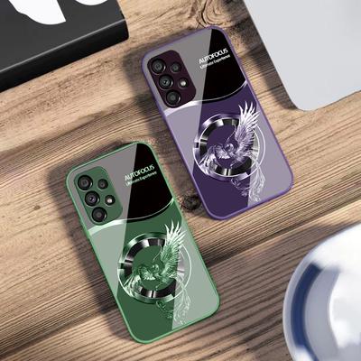 Przystojny Różowy Feniks Do Samsung S25 S25 Edge S25Ultra S8 9 S10 20 U ltra S21 Pro S22 Plus S23 FE S24 Ultra Szklane Etui Na Telefon