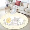Thumper pattern round rug,Carpet Rug for Living Room Bedroom Playroom ,Non-slip Floor Mat,Holiday Gifts and Birthday Gifts.