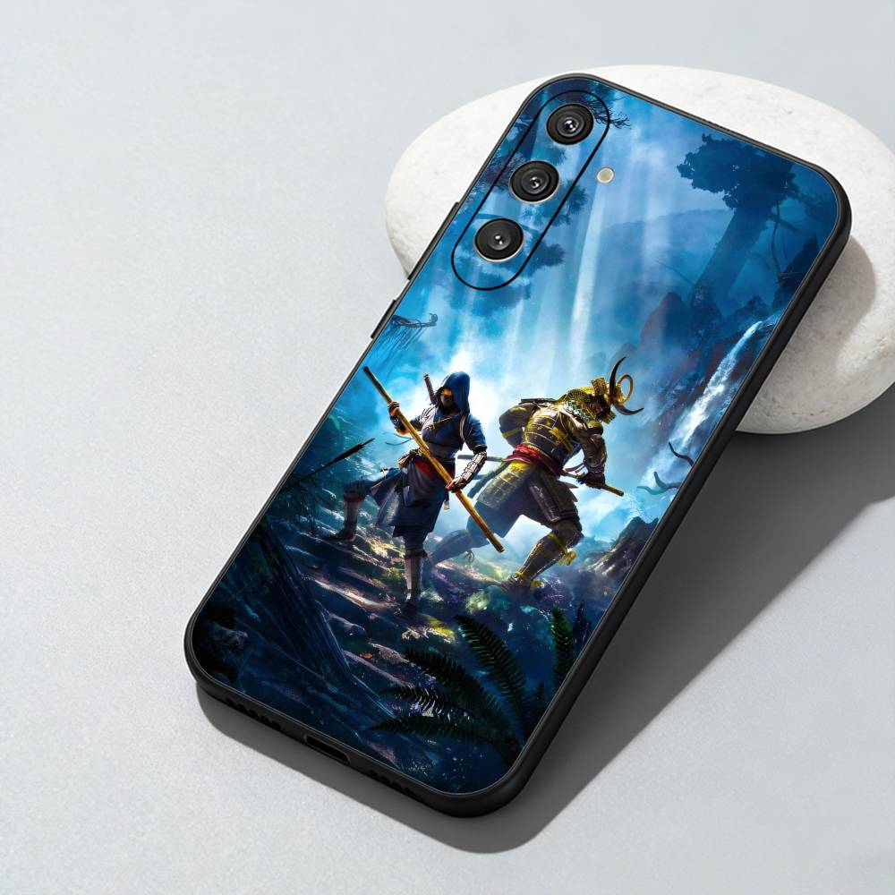A-Assassins Creed S-Shadows Naoe and Yasuke Phone Case For Samsung Galaxy A73,A72,A71,A70,A52,A51 Others Soft Black Cover