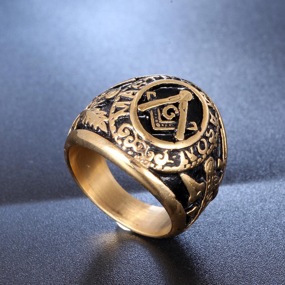 Stainless Steel Ring Vacuum Plated Durable Hypoallergenic Finger Ring for Men Women