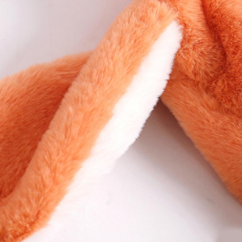 Rabbit Hat Ear Moving Jumping Hat Cute Bunny Plush Hat Cap for Women Girls Cosplay Christmas Party Holiday Hat Props