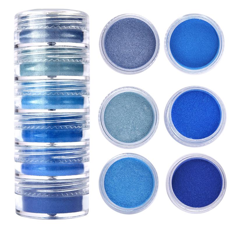 6 Renk Seti Sedefli Mika Tozu Epoksi Reçine Boya Renklendirici Pigment İnci Tozu Kendin Yap Malzemesi Epoksi Reçine Dolgu