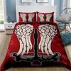 3D Print Walking Dead Daryl Dixon Wings Mark Bedding Set Soft Comforter Cover With 1/2pcs Pillow Shams For Kids Adults