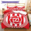 FC Zbrojovka Brno Bedding Quilt Set Quilt Cover Pillowcase Home Decoration Birthday Gift (1 * Duvet Cover + 2 * Pillowcase, Without Core)