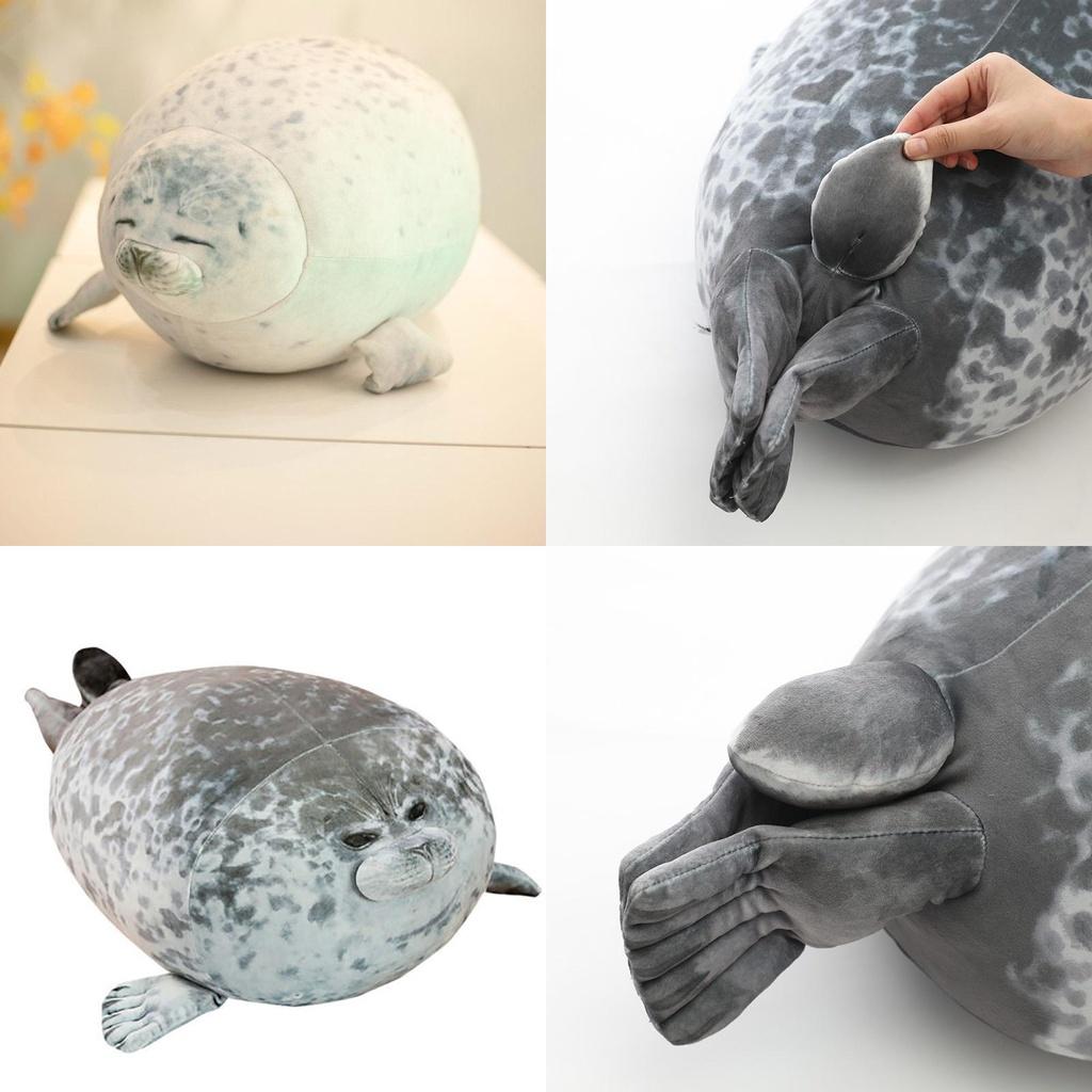Large Chubby Blob Seal Plush Toy Animal Pillow Pet Soft And Cute Ocean Stuffed Doll Gift