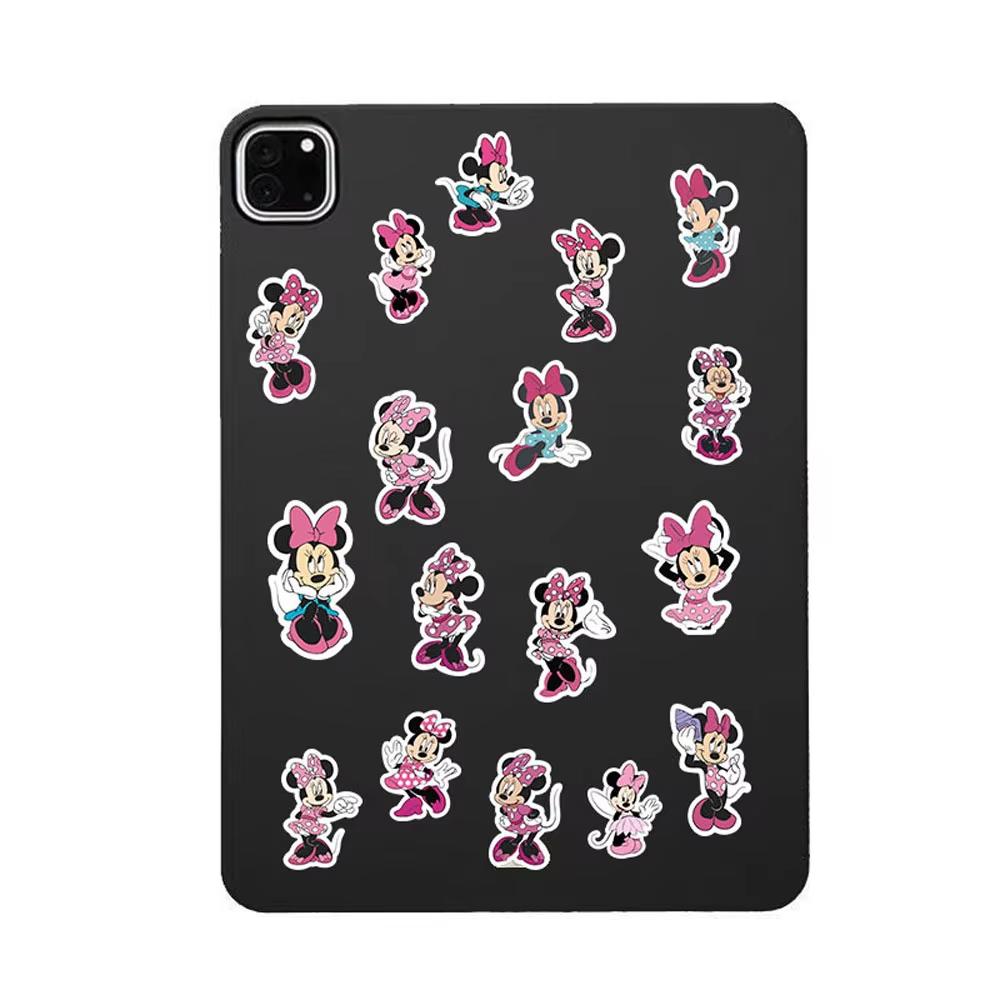 MINISO 65 Stück Disney Micky Maus und Minnie Maus Cartoon Aufkleber, Niedliche DIY Laptop Gepäck Sammelalbum Fahrrad Wasserdichter Aufkleber Spielzeug
