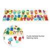 Children Wooden Alphabet Number Pairing Toys Preschool Learning Educational Puzzle Toy